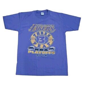 Vintage Los Angeles Lakers 2002 NBA Champions Three 3 Peat Size Large NWOT